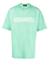 T-shirt à col rond vert menthe DSQUARED2