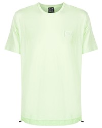 T-shirt à col rond vert menthe Ea7 Emporio Armani