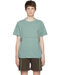 T-shirt à col rond vert menthe Eckhaus Latta