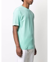 T-shirt à col rond vert menthe Stone Island