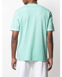 T-shirt à col rond vert menthe Stone Island