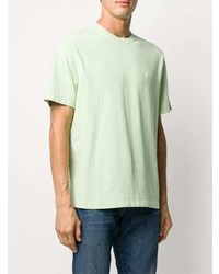 T-shirt à col rond vert menthe Stussy