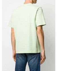 T-shirt à col rond vert menthe Stussy