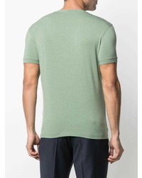 T-shirt à col rond vert menthe Giorgio Armani