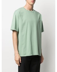 T-shirt à col rond vert menthe A.P.C.