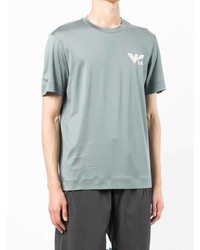 T-shirt à col rond vert menthe Emporio Armani