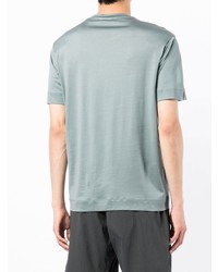 T-shirt à col rond vert menthe Emporio Armani