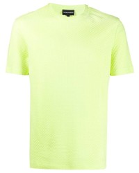 T-shirt à col rond vert menthe Emporio Armani