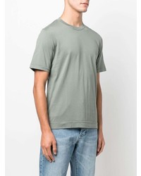T-shirt à col rond vert menthe Fedeli