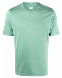 T-shirt à col rond vert menthe Fedeli