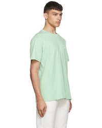 T-shirt à col rond vert menthe MAISON KITSUNÉ