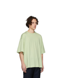 T-shirt à col rond vert menthe Dries Van Noten