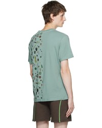 T-shirt à col rond vert menthe Eckhaus Latta