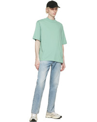 T-shirt à col rond vert menthe Acne Studios