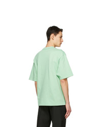 T-shirt à col rond vert menthe Acne Studios