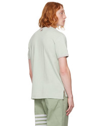 T-shirt à col rond vert menthe Thom Browne