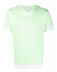 T-shirt à col rond vert menthe Koché