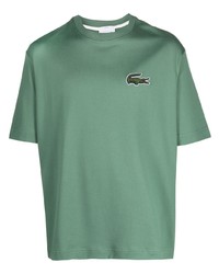 T-shirt à col rond vert menthe Lacoste