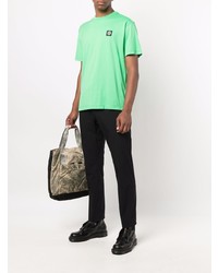 T-shirt à col rond vert menthe Stone Island