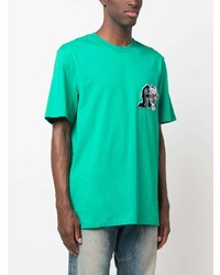 T-shirt à col rond vert menthe MSGM