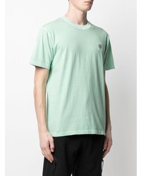 T-shirt à col rond vert menthe Stone Island