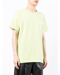 T-shirt à col rond vert menthe Stussy