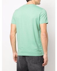 T-shirt à col rond vert menthe Diesel