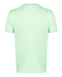 T-shirt à col rond vert menthe Moschino