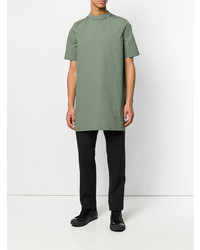 T-shirt à col rond vert menthe Rick Owens