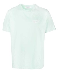 T-shirt à col rond vert menthe MAISON KITSUNÉ
