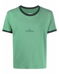 T-shirt à col rond vert menthe Maison Margiela