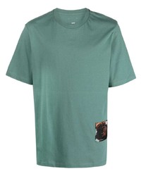 T-shirt à col rond vert menthe Oamc