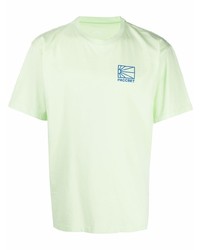 T-shirt à col rond vert menthe PACCBET