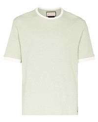 T-shirt à col rond vert menthe Prevu