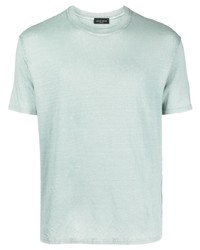 T-shirt à col rond vert menthe Roberto Collina