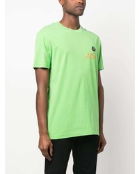 T-shirt à col rond vert menthe Philipp Plein