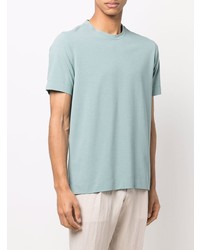 T-shirt à col rond vert menthe Z Zegna