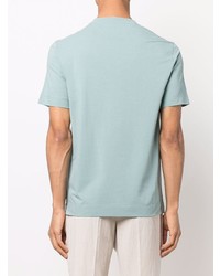 T-shirt à col rond vert menthe Z Zegna