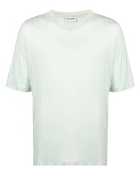 T-shirt à col rond vert menthe Saint Laurent