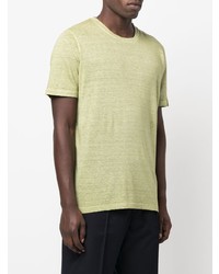 T-shirt à col rond vert menthe 120% Lino