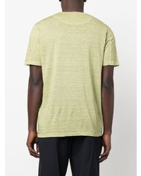 T-shirt à col rond vert menthe 120% Lino