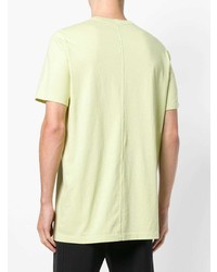 T-shirt à col rond vert menthe Rick Owens