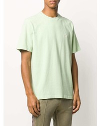 T-shirt à col rond vert menthe Stussy