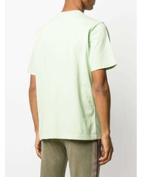 T-shirt à col rond vert menthe Stussy