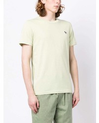 T-shirt à col rond vert menthe PS Paul Smith