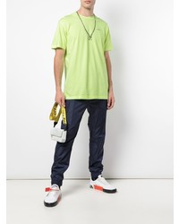 T-shirt à col rond vert menthe Off-White