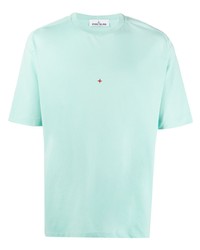 T-shirt à col rond vert menthe Stone Island