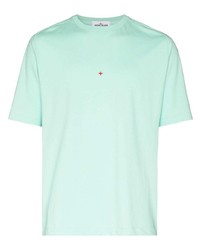 T-shirt à col rond vert menthe Stone Island