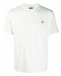 T-shirt à col rond vert menthe Stone Island