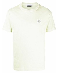 T-shirt à col rond vert menthe Stone Island